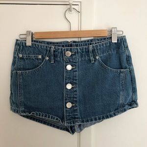 Urban Outfitters BDG Denim Button-Front Skort